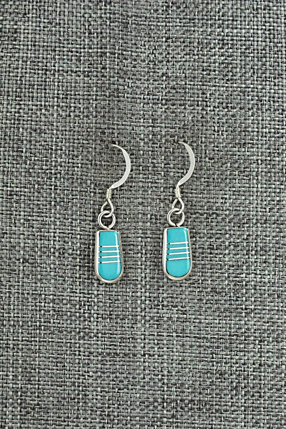 Turquoise & Sterling Silver Earrings - Valintino Laate