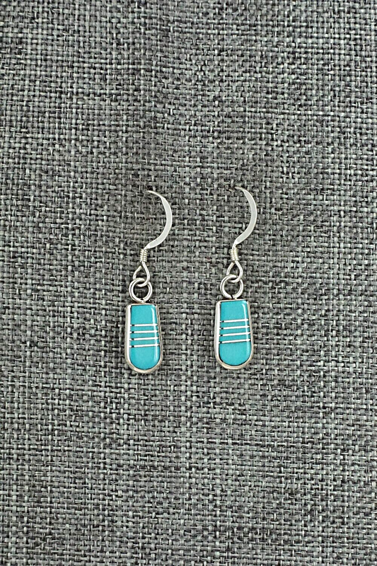 Turquoise & Sterling Silver Earrings - Valintino Laate