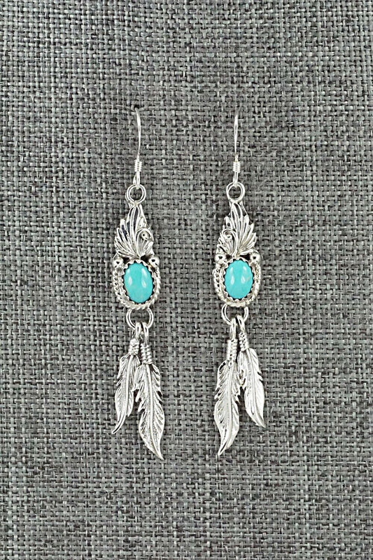 Turquoise & Sterling Silver Earrings - Judy Largo