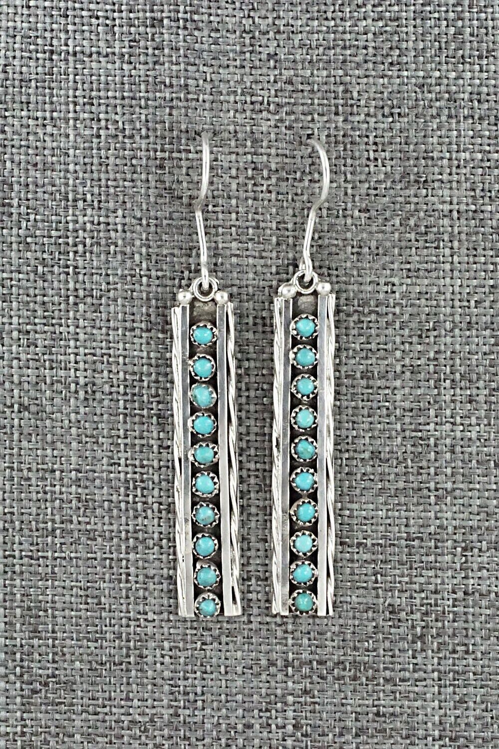 Turquoise & Sterling Silver Earrings - Stephen Haloo