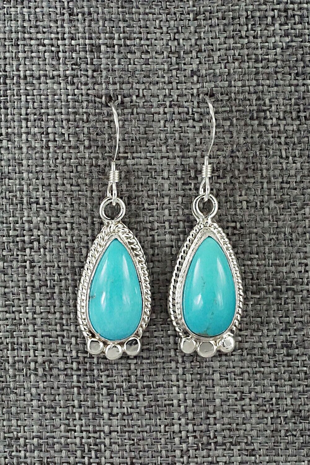 Turquoise and Sterling Silver Earrings - Sharon McCarthy