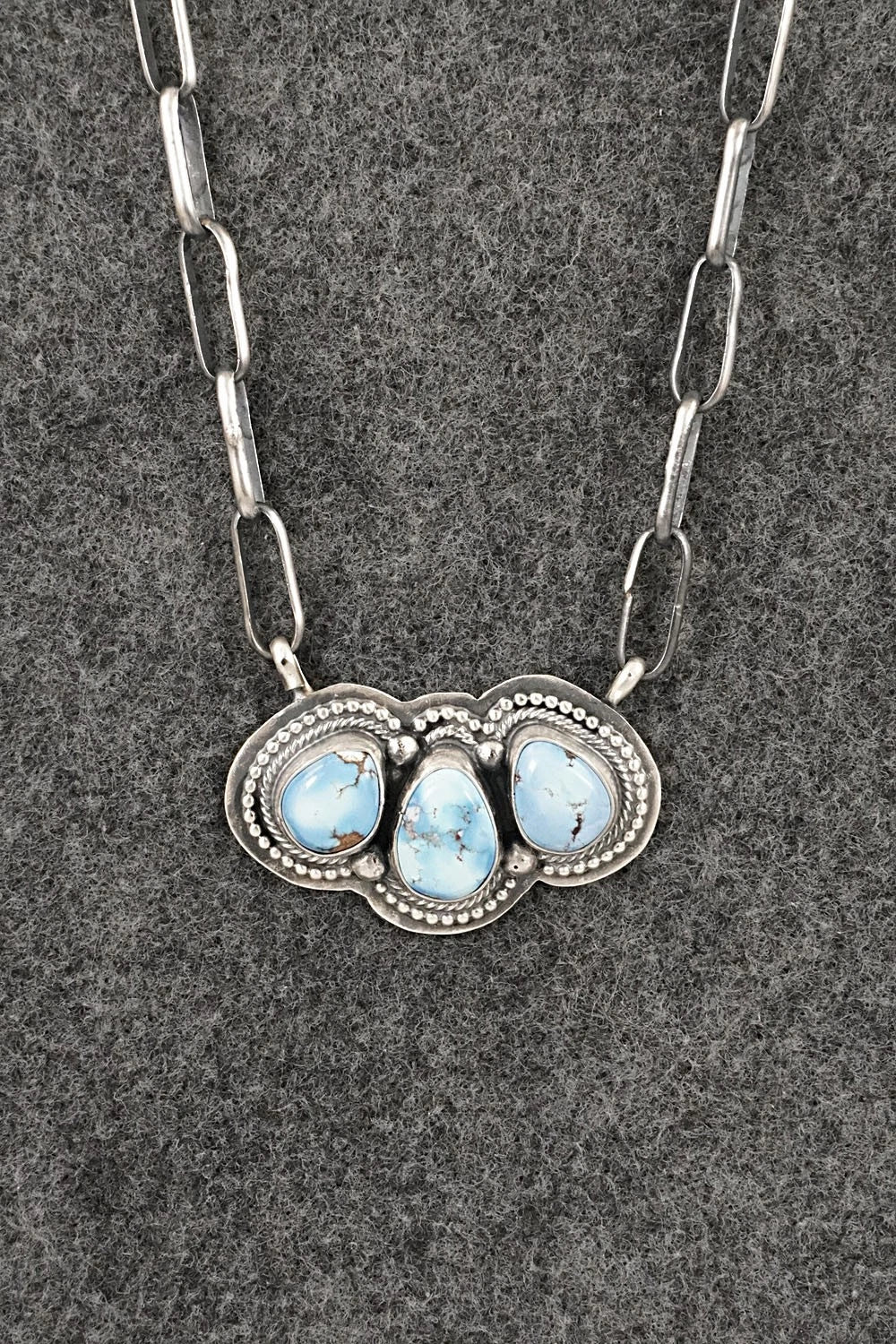 Turquoise & Sterling Silver Necklace - Darrin Livingston