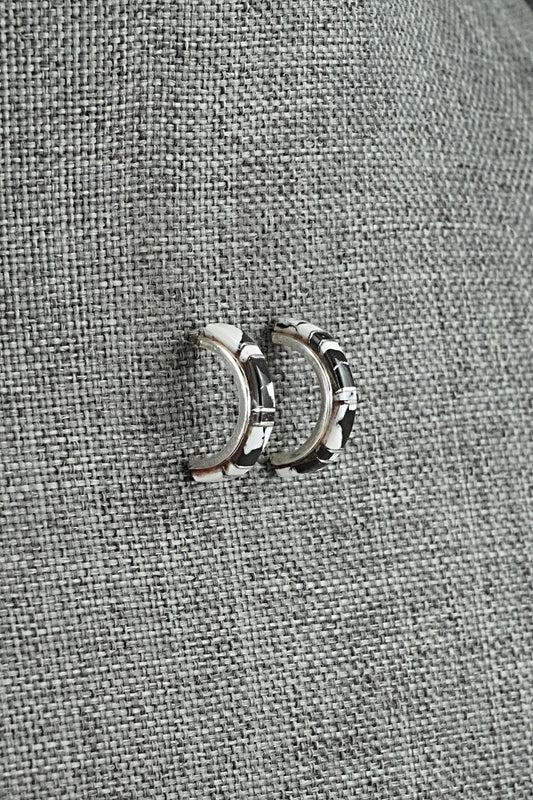 White Buffalo & Sterling Silver Earrings - Terrance Panteah