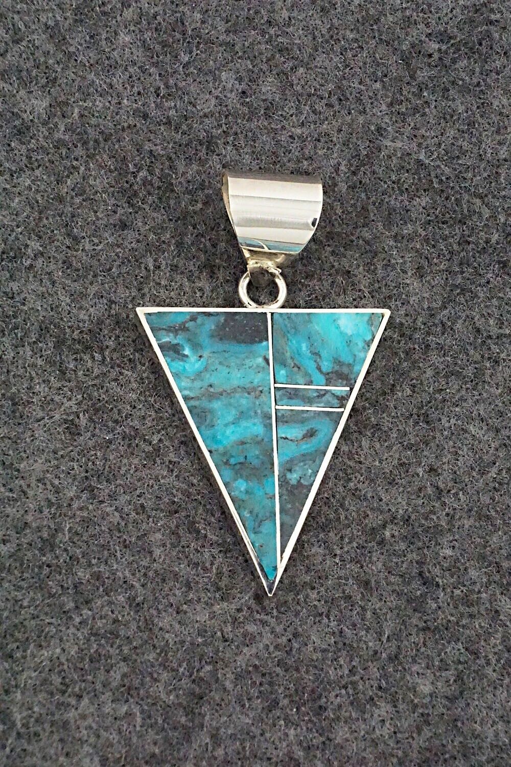 Turquoise & Sterling Silver Pendant - Harold Smith