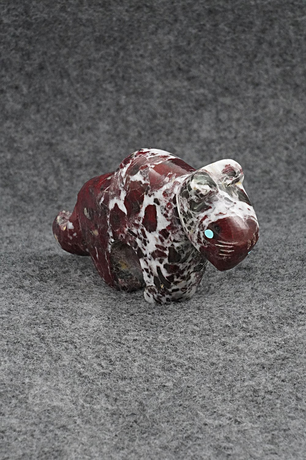 Mountain Lion Zuni Fetish Carving - Kenric Laiwakete