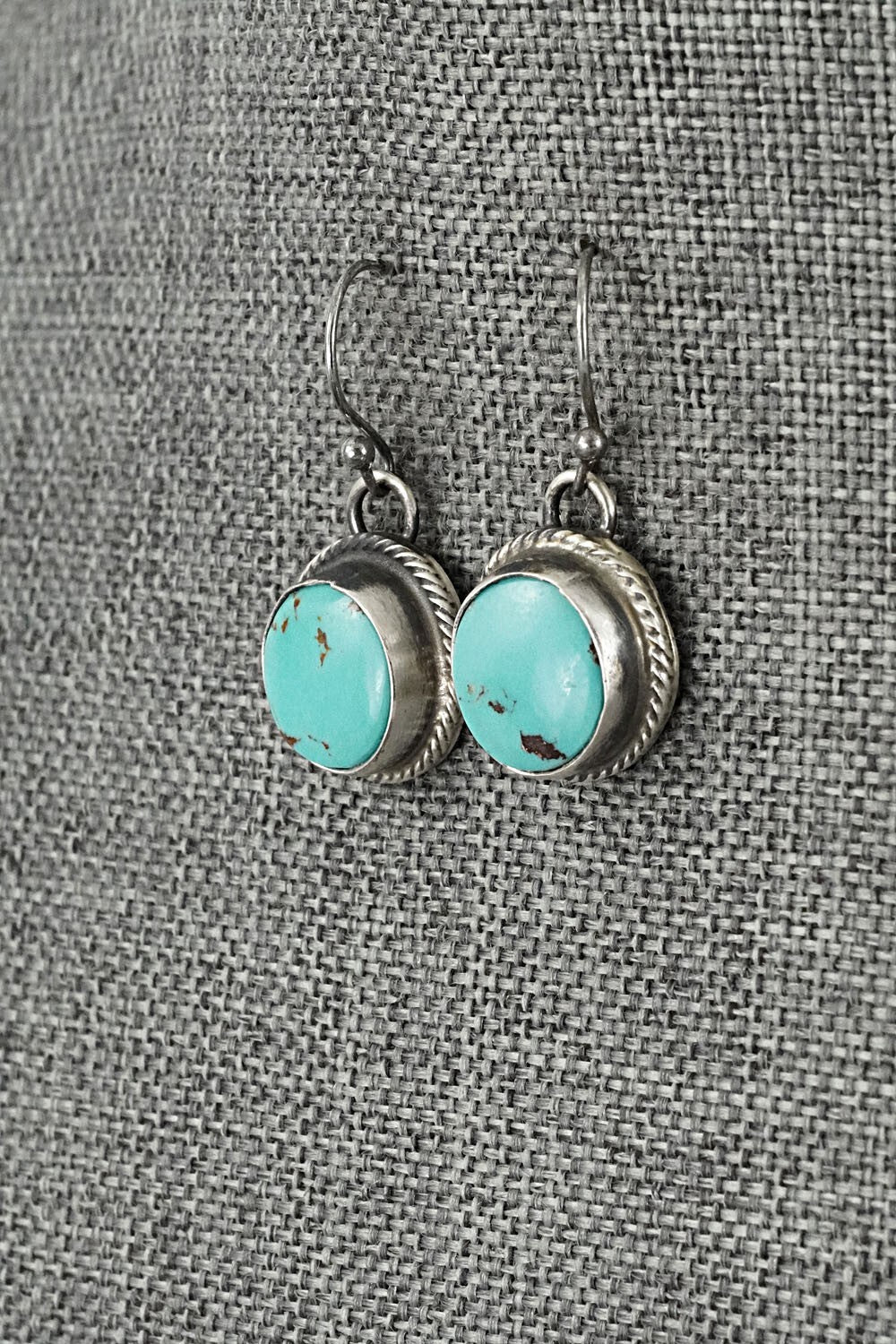 Turquoise & Sterling Silver Pendant and Earrings Set - Bobby Johnson