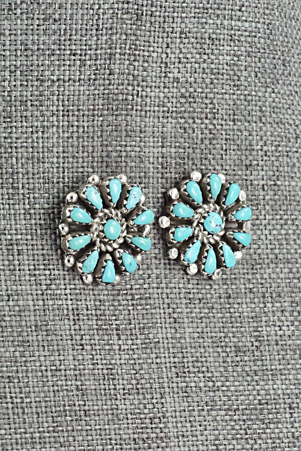 Turquoise & Sterling Silver Earrings - George Gasper