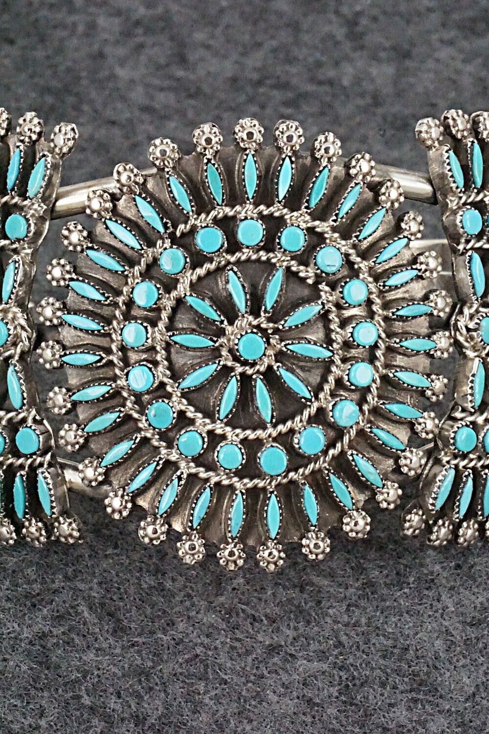 Turquoise & Sterling Silver Bracelet - Merlinda Chavez