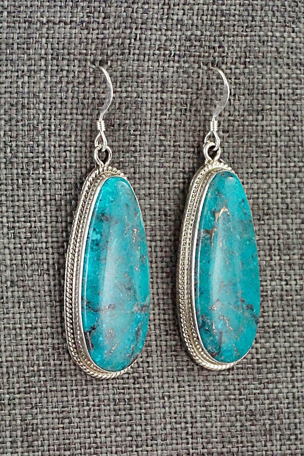 Turquoise and Sterling Silver Earrings - Sharon McCarthy