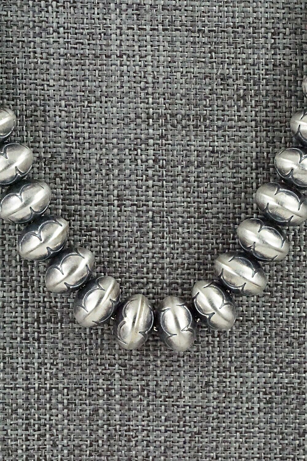 Sterling Silver Navajo Pearl Necklace - Bryannen Halwood