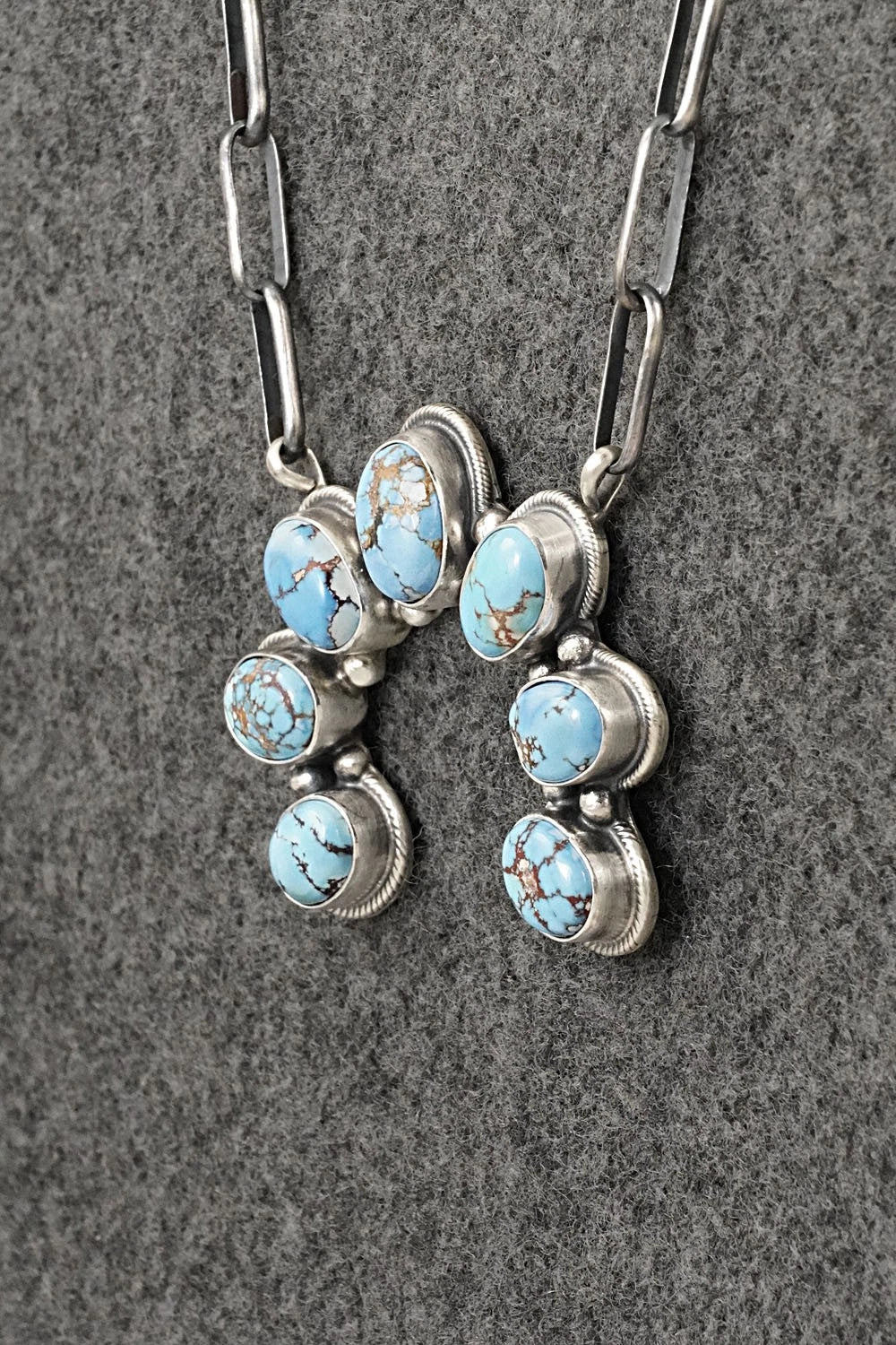 Turquoise & Sterling Silver Necklace - Darrin Livingston