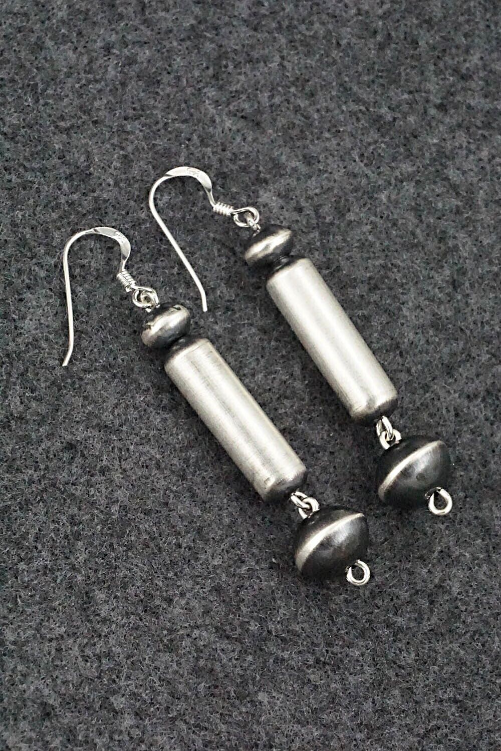 Sterling Silver Navajo Pearl Earrings - Tonisha Haley