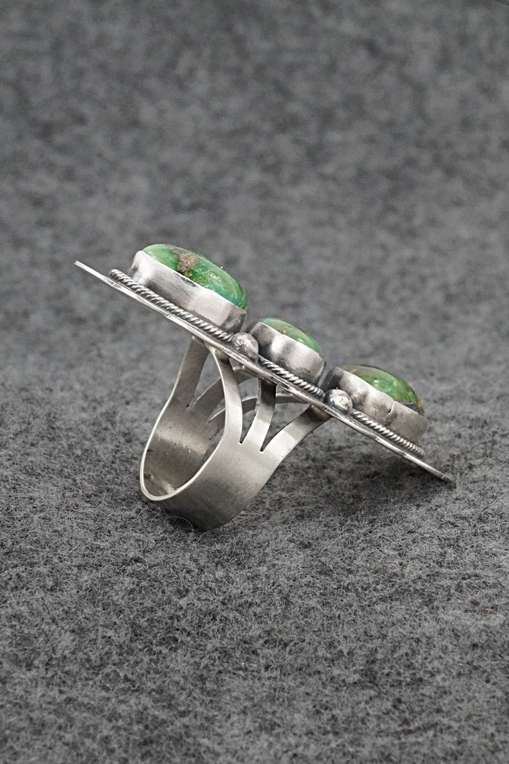 Turquoise & Sterling Silver Ring - Bobby Johnson - Size 9