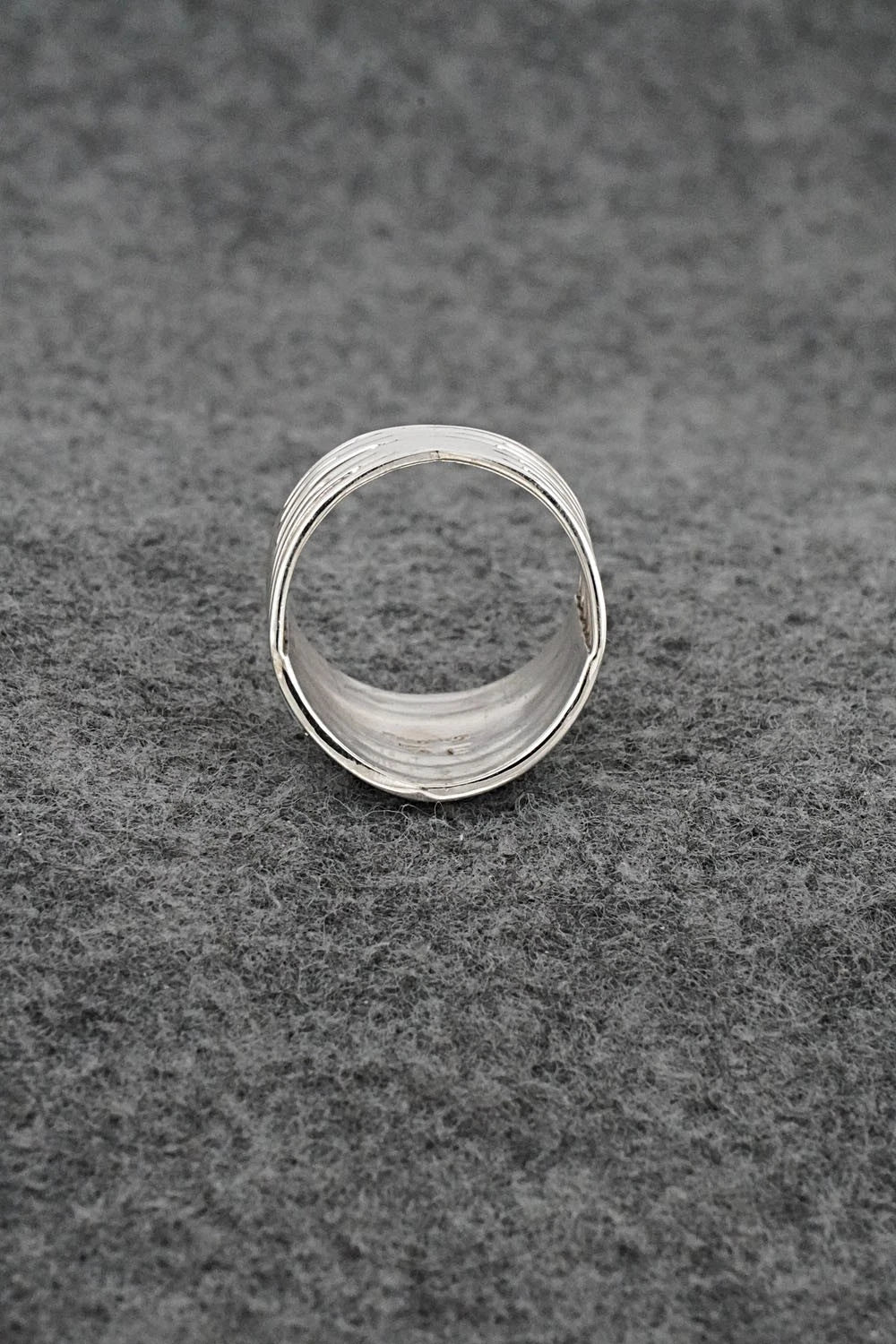 Turquoise & Sterling Silver Ring - Andrew Enrico - Size 7.5