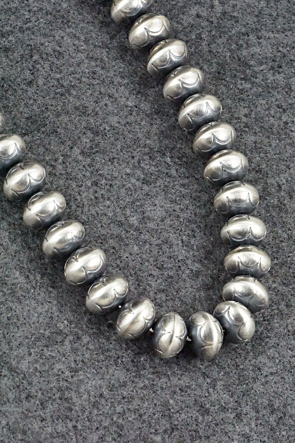 Sterling Silver Navajo Pearl Necklace - Bryannen Halwood