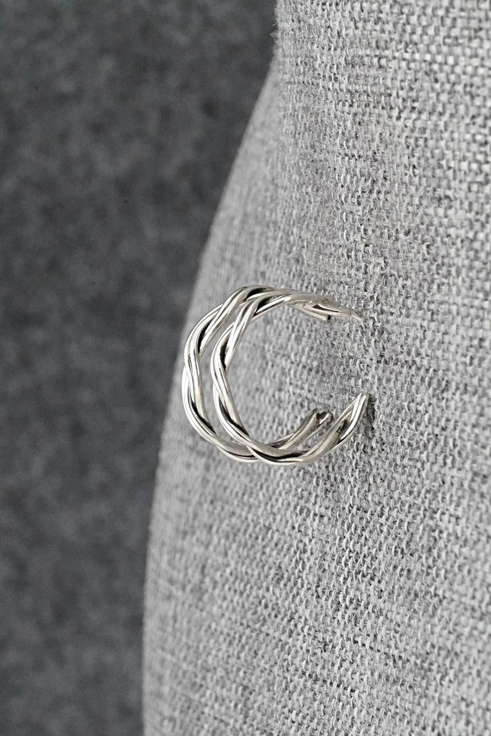 Sterling Silver Hoop Earrings - Elaine Tahe