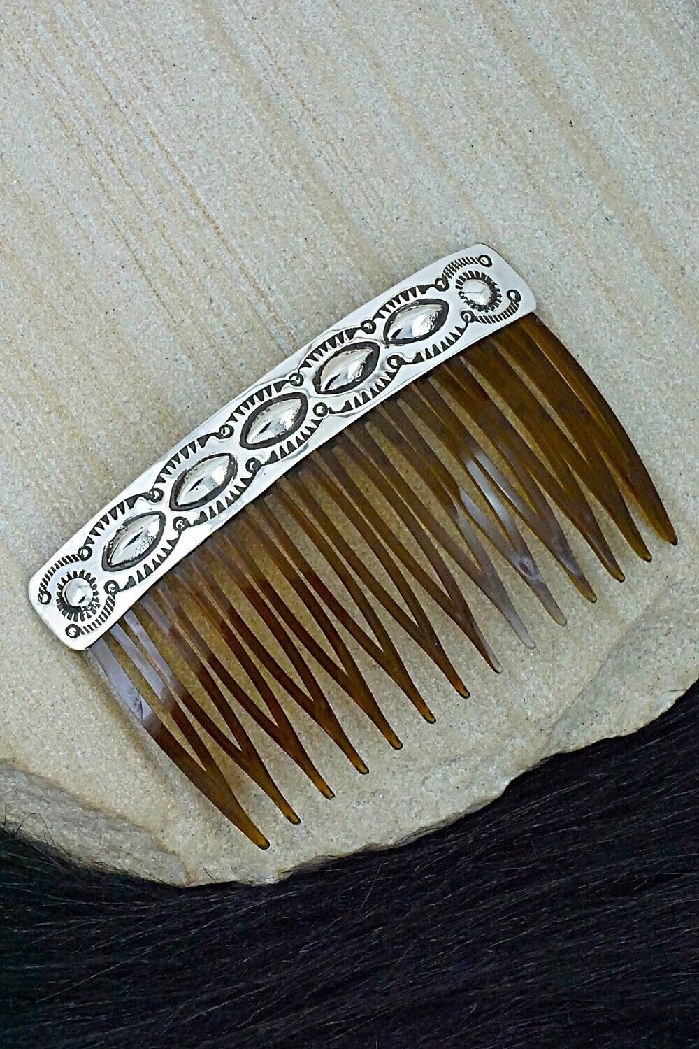 Sterling Silver Hair Combs - Jennie Blackgoat