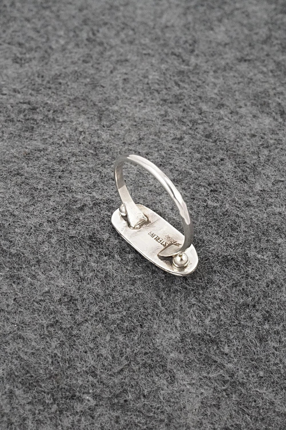 Turquoise & Sterling Silver Ring - Priscilla Reeder - Size 9