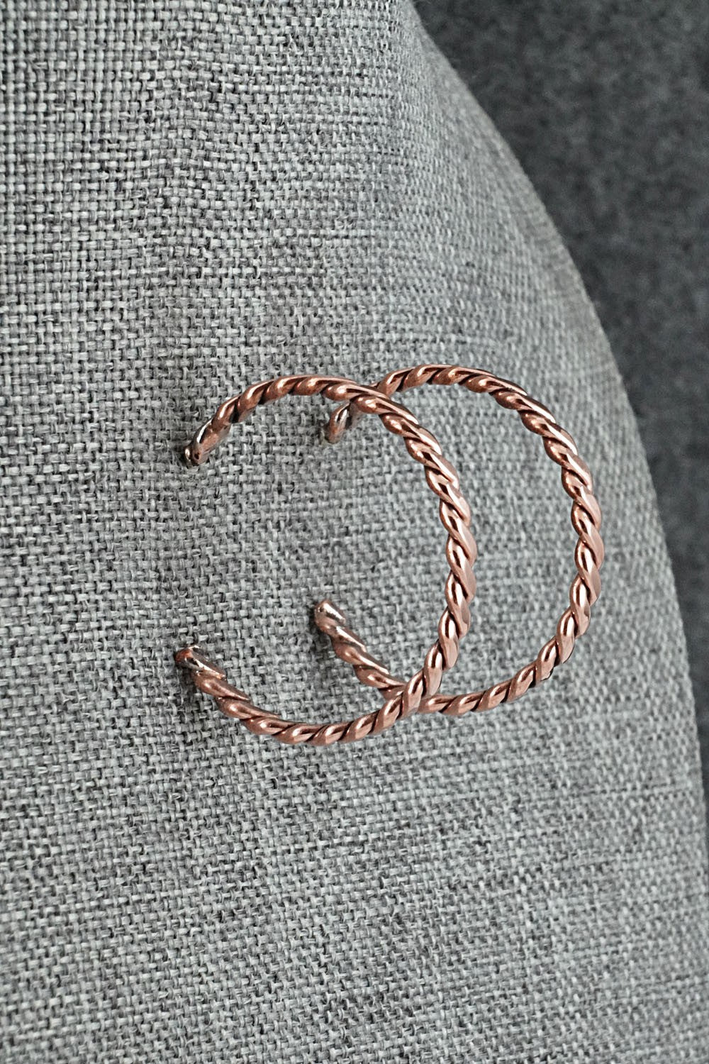 Copper Hoop Earrings - Elaine Tahe