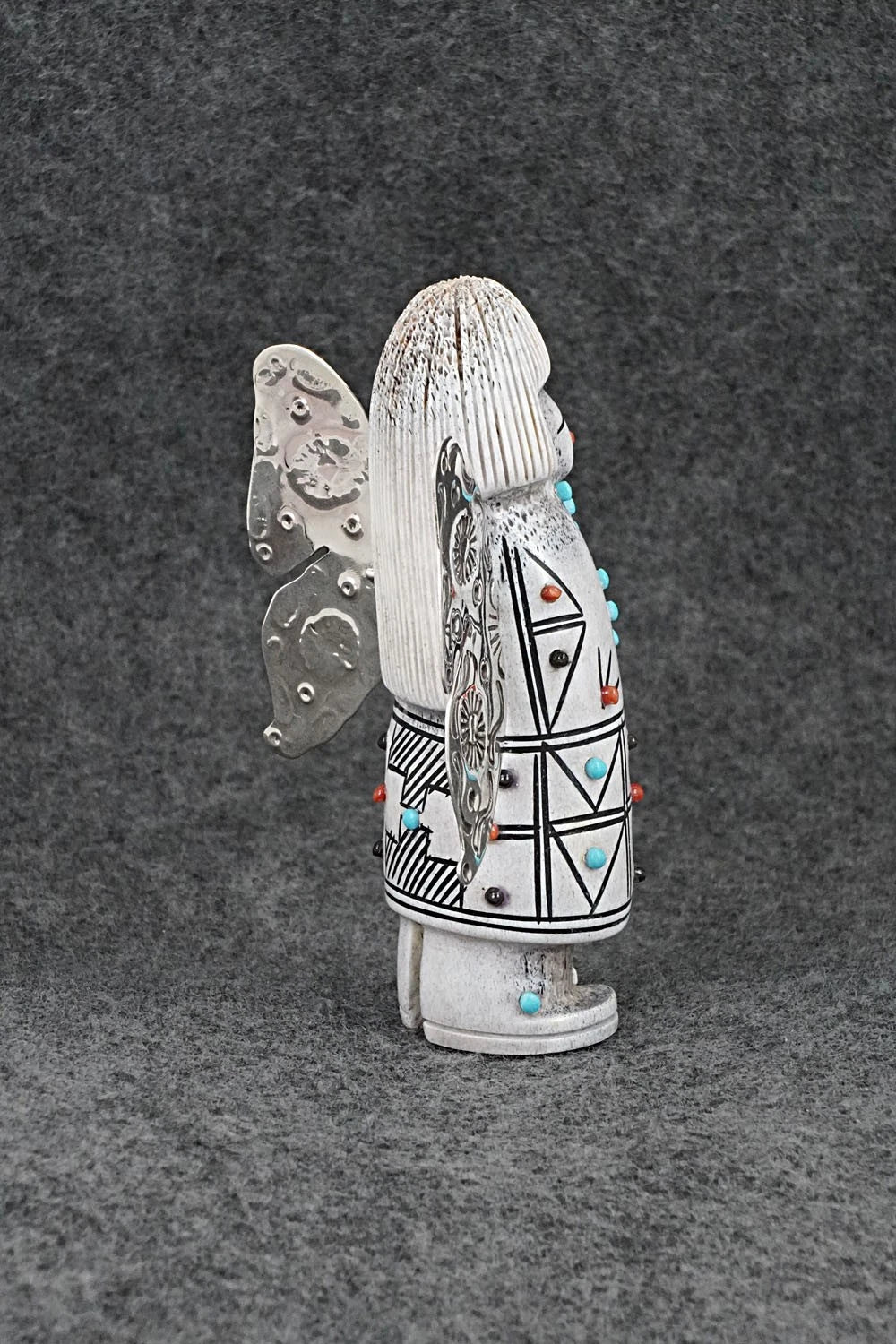 Butterfly Maiden Zuni Fetish Carving - Claudia Peina