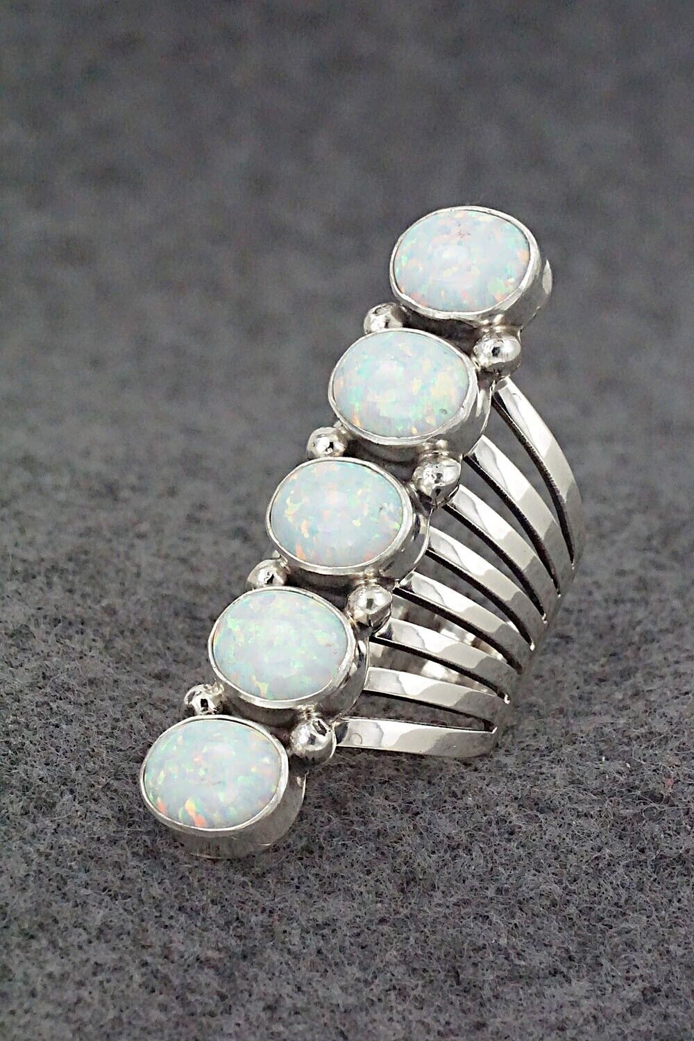 Opalite & Sterling Silver Ring - Thomas Yazzie - Size 7