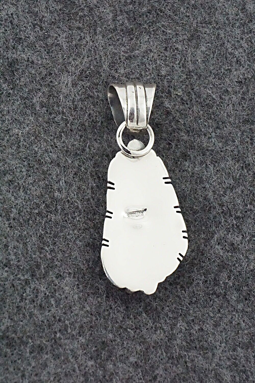 Turquoise & Sterling Silver Pendant - Kiriza Tom