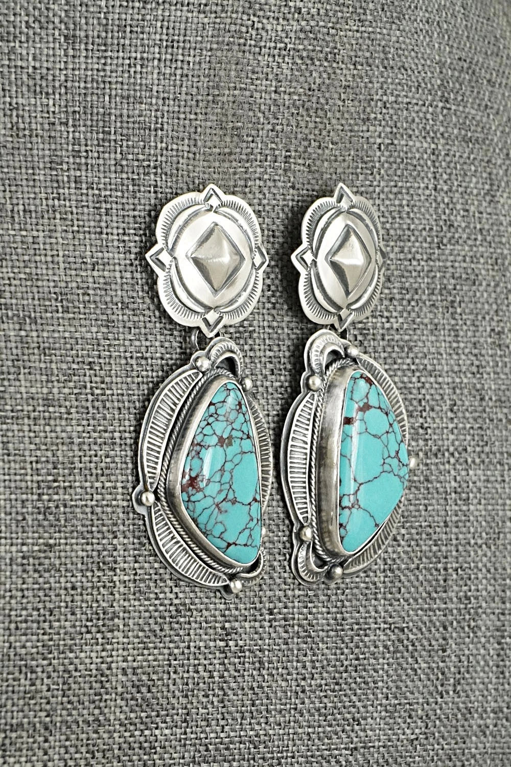 Turquoise & Sterling Silver Earrings - Randy Boyd