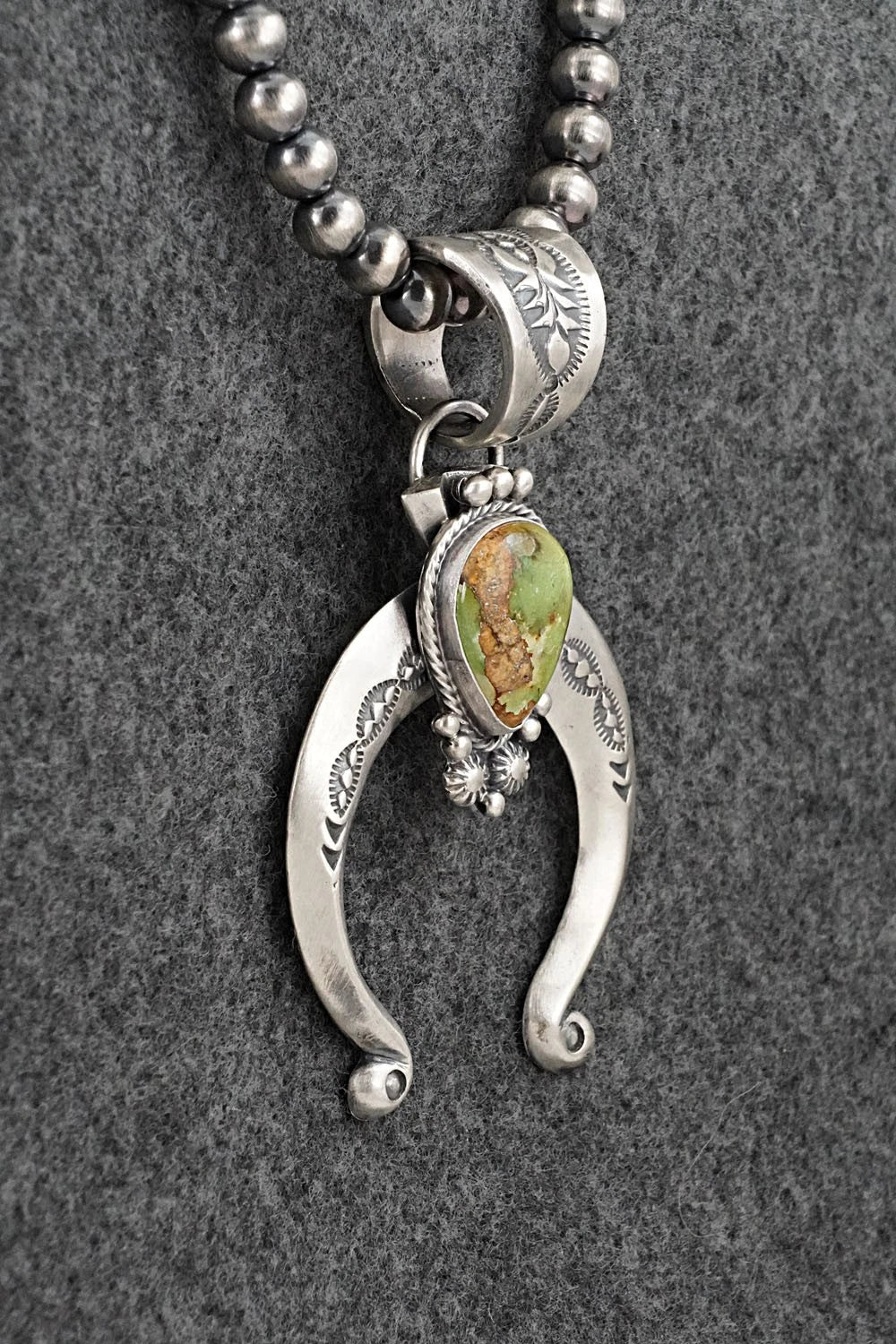 Turquoise & Sterling Silver Necklace - Samuel Yellowhair