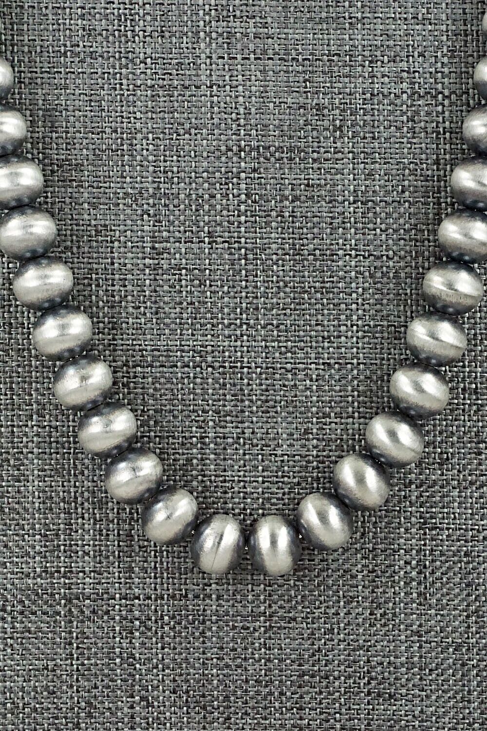 Sterling Silver Navajo Pearl Necklace - Bryannen Halwood