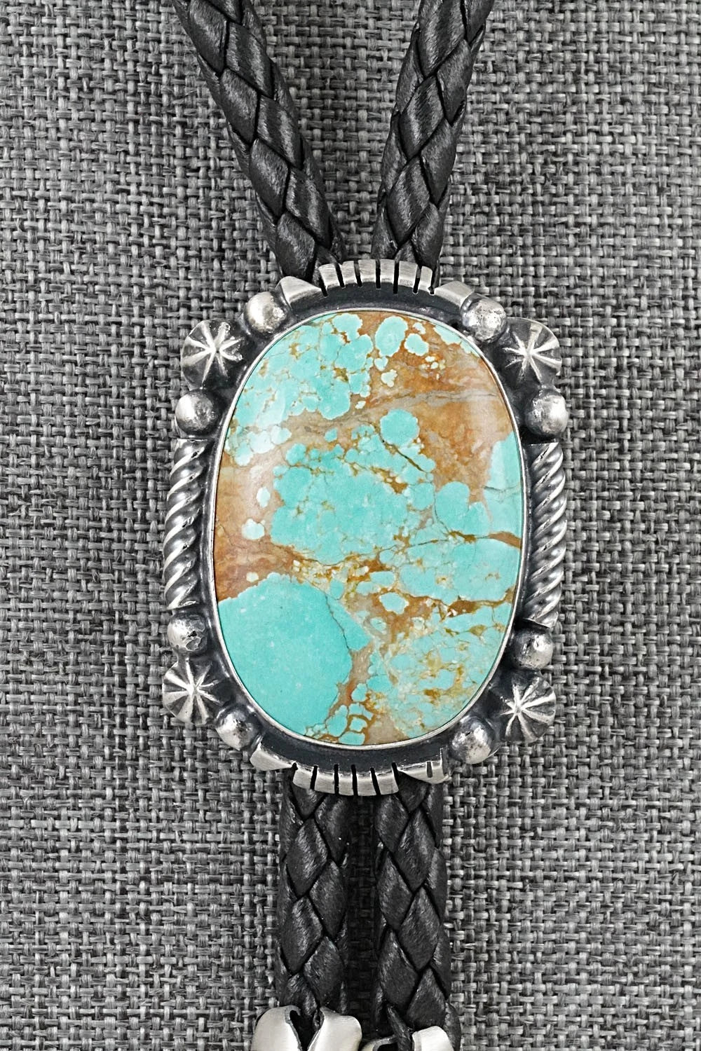Turquoise & Sterling Silver Bolo Tie - Bob Becenti