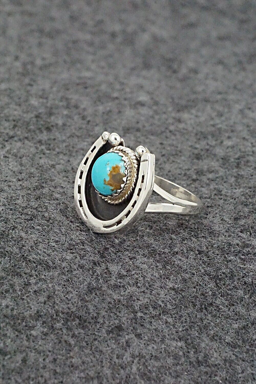 Turquoise & Sterling Silver Ring - Alice Rose Saunders - Size 7