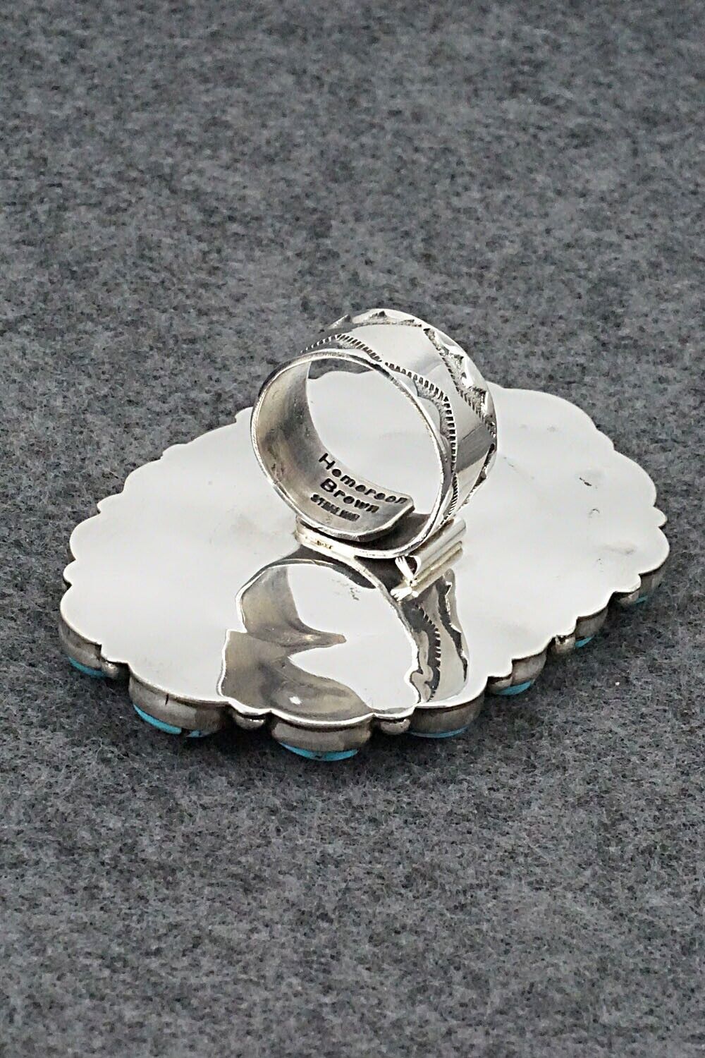 Turquoise & Sterling Silver Bracelet and Ring - Hemerson Brown