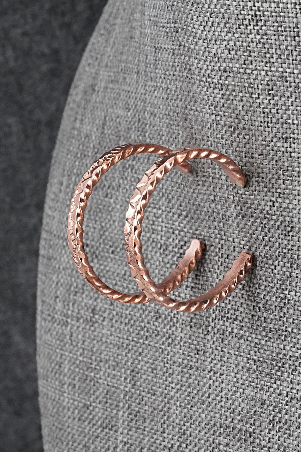 Copper Hoop Earrings - Elaine Tahe