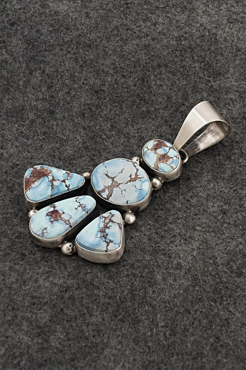 Turquoise & Sterling Silver Pendant - Darrin Livingston