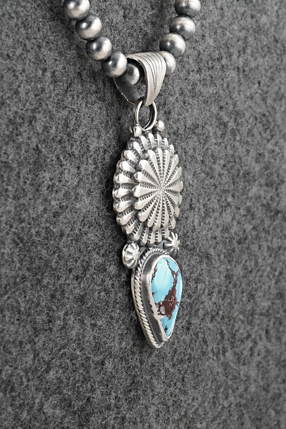 Turquoise & Sterling Silver Necklace - Sharon McCarthy