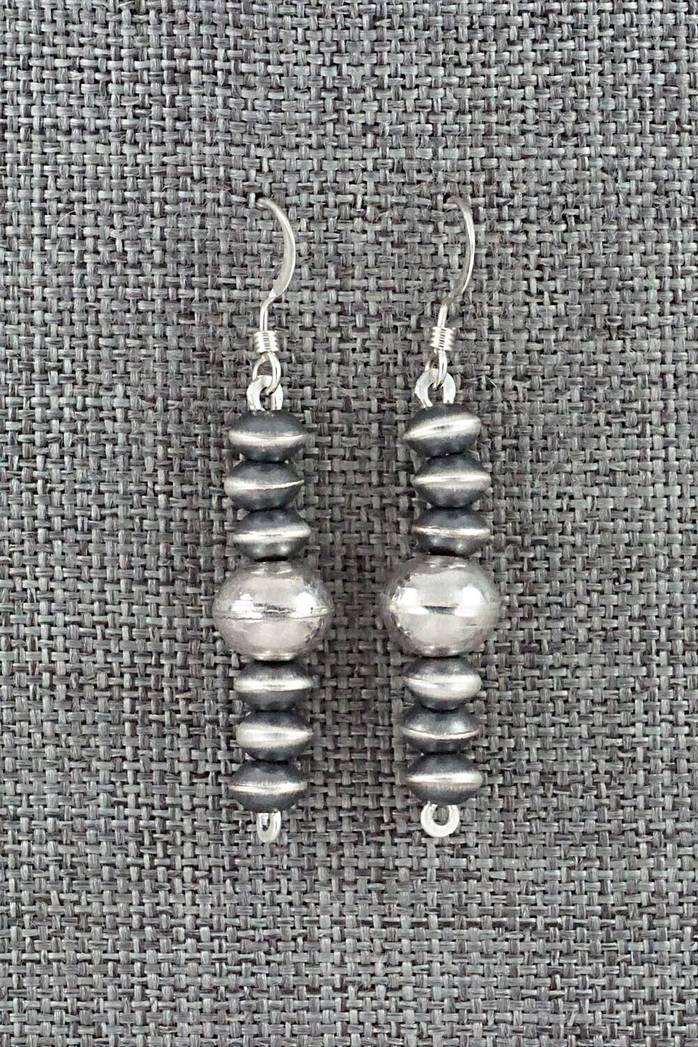 Sterling Silver Navajo Pearl Earrings - Preston Haley