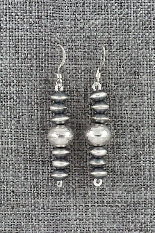 Sterling Silver Navajo Pearl Earrings - Preston Haley