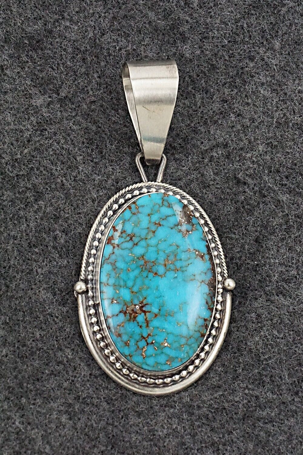 Turquoise & Sterling Silver Pendant - Daniel Benally