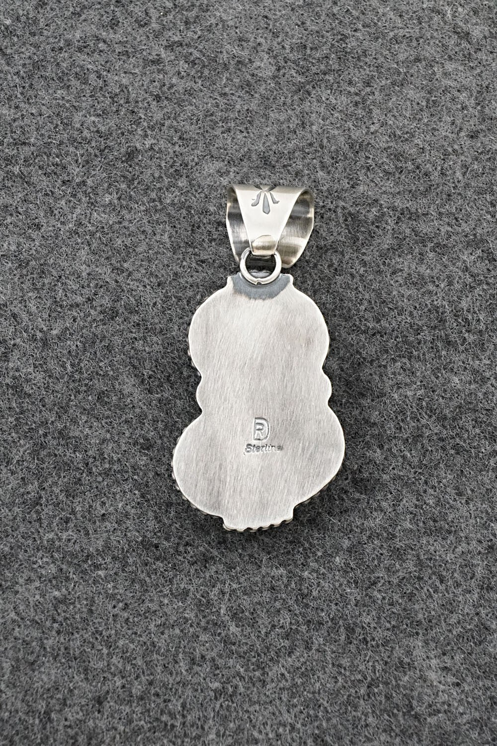 Turquoise & Sterling Silver Pendant - Raymond Delgarito