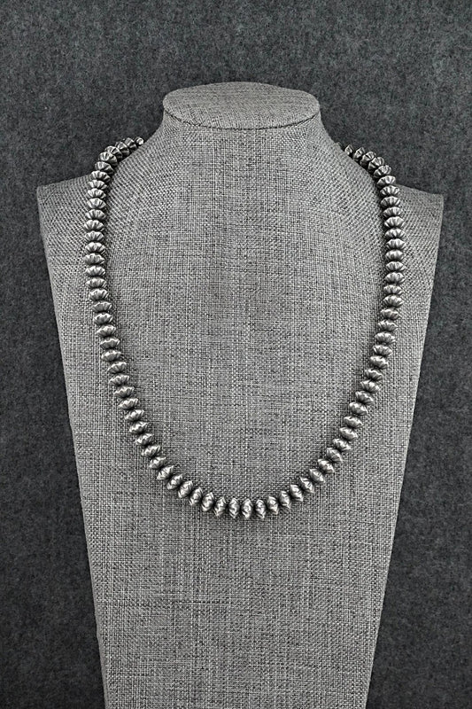 Sterling Silver Navajo Pearl Necklace 20" - Austin Haley