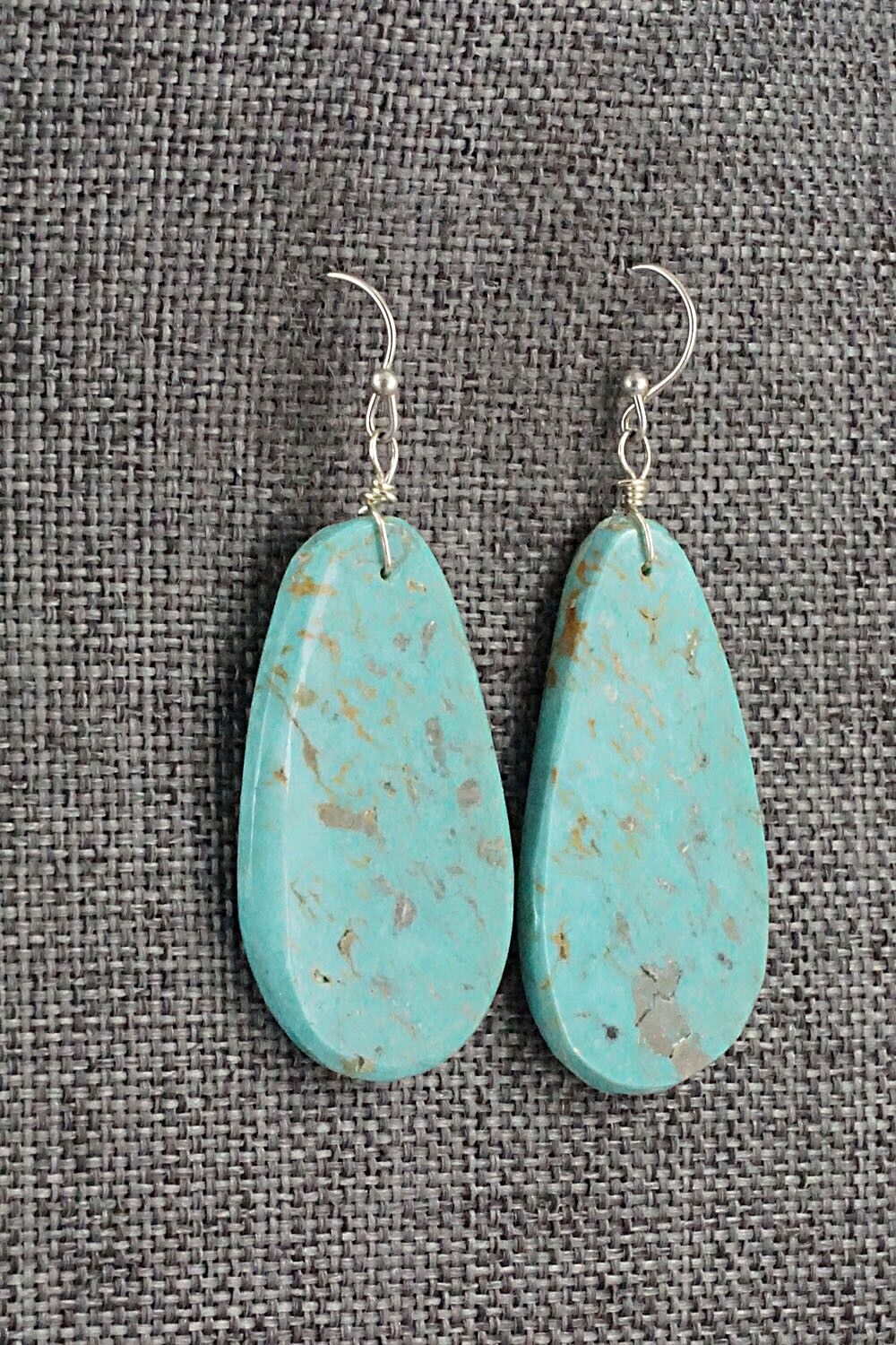 Turquoise & Sterling Silver Earrings - Joe Garcia