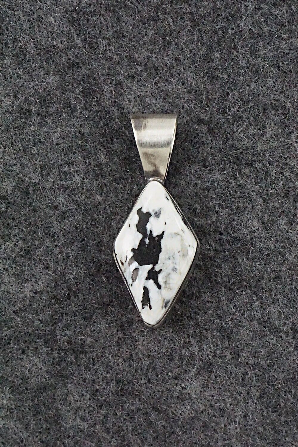White Buffalo & Sterling Silver Pendant - Fred Guerro
