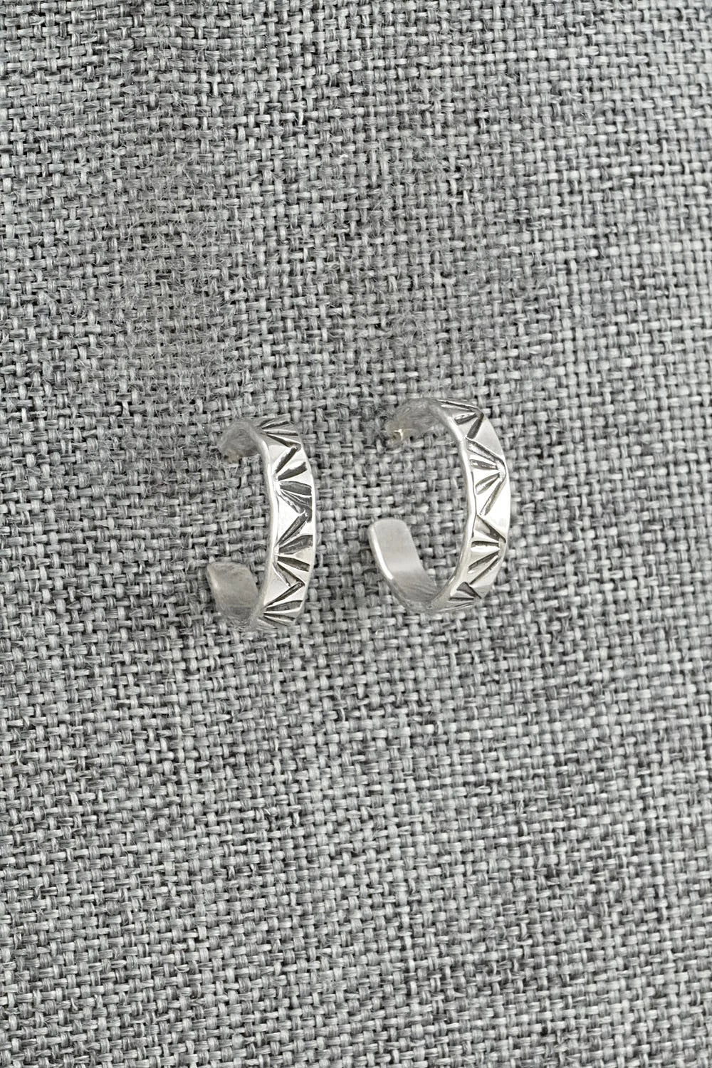 Sterling Silver Hoop Earrings - Elaine Tahe
