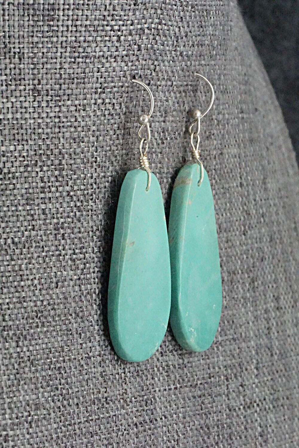 Turquoise & Sterling Silver Earrings - Joe Garcia