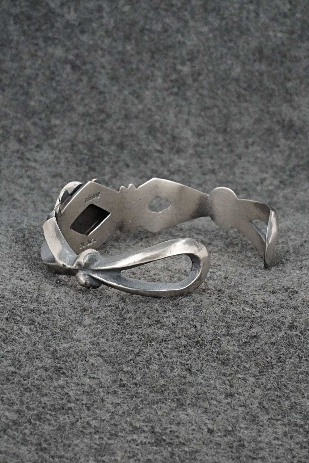 Turquoise & Sterling Silver Bracelet - Harrison Bitsue
