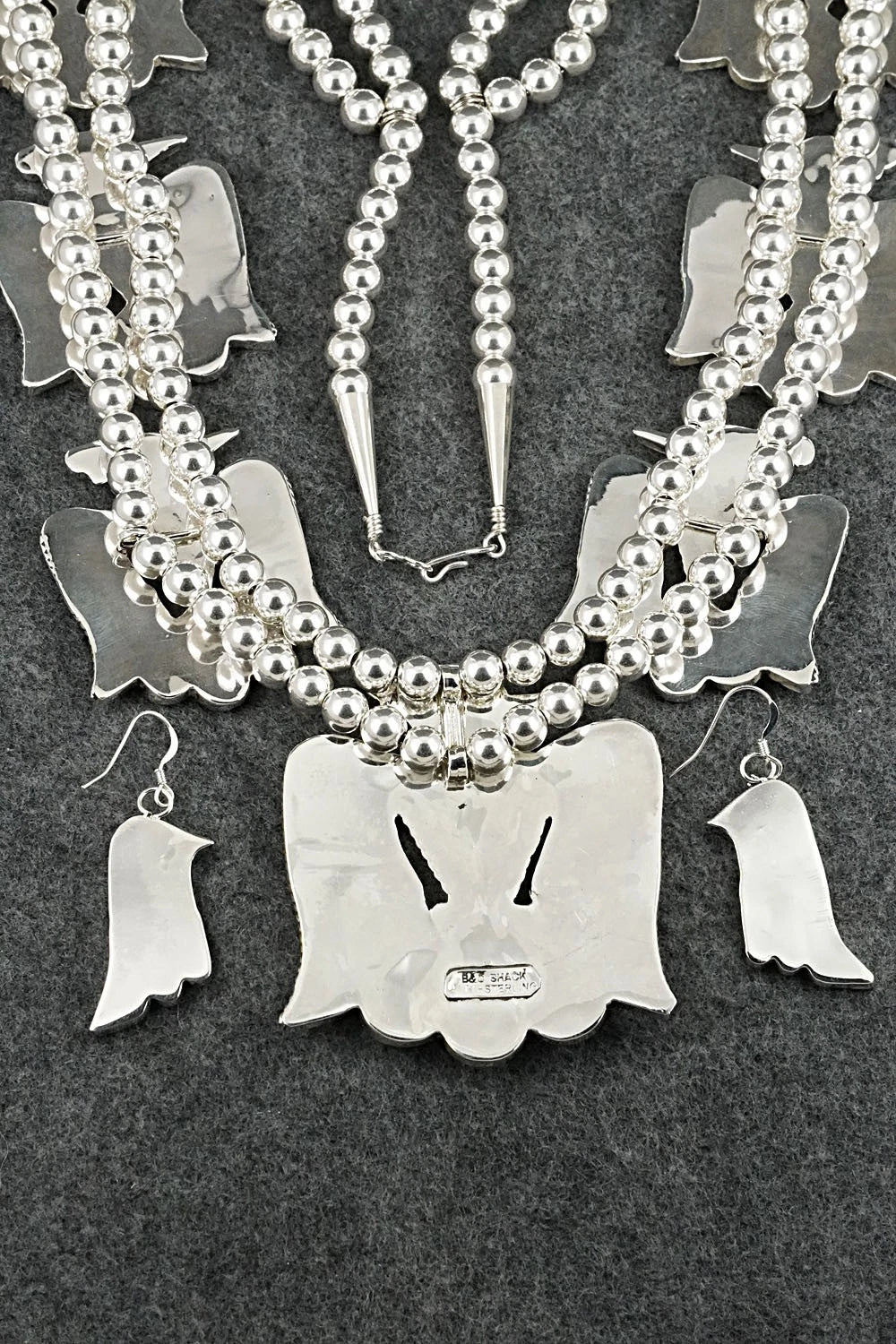 Multi-Stone & Sterling Silver Inlay Necklace Set - Bobby Shack