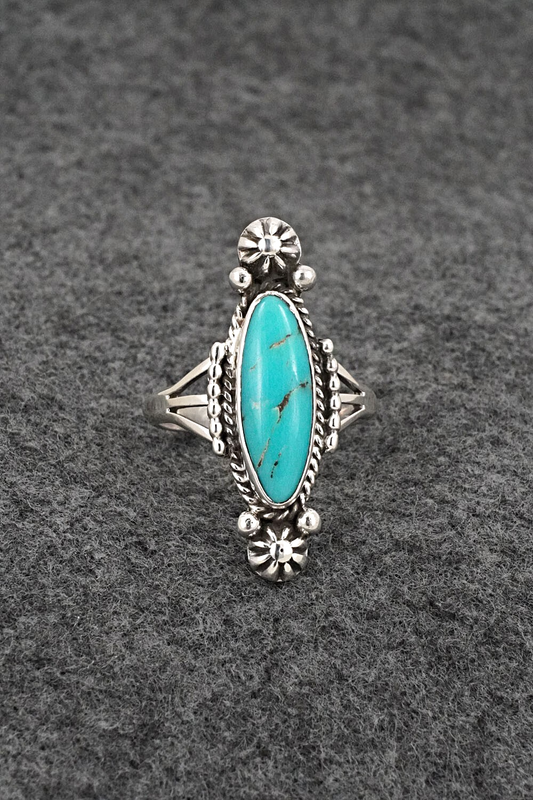 Turquoise & Sterling Silver Ring - Daniel Benally - Size 9.75