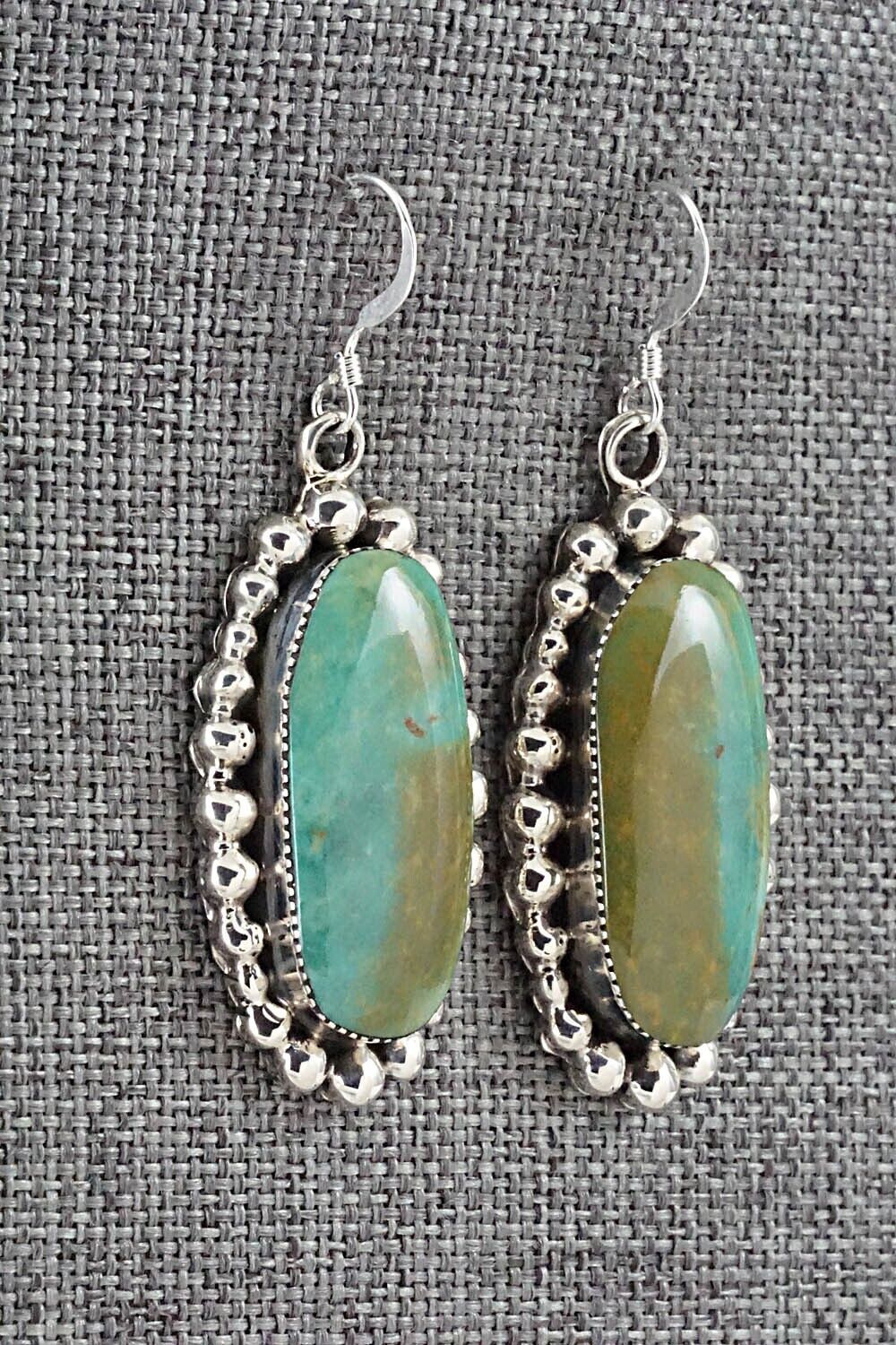 Turquoise & Sterling Silver Earrings - Sheena Jack