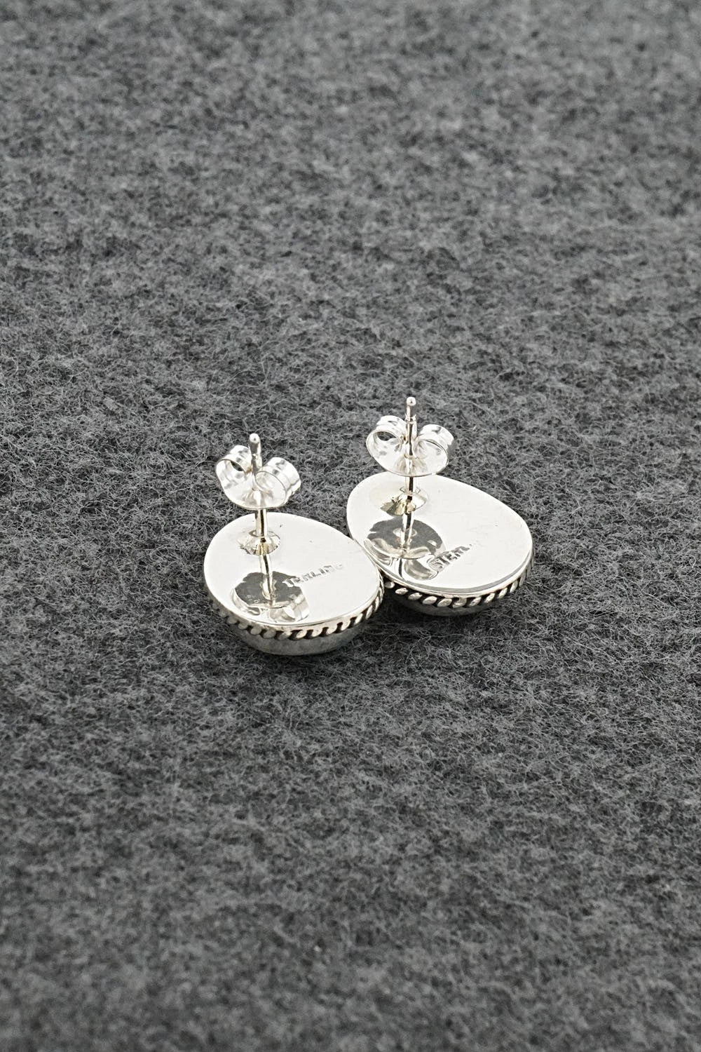 Turquoise & Sterling Silver Earrings - Rosemary Saunders