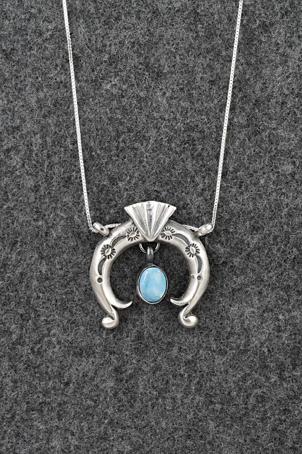 Turquoise & Sterling Silver Necklace - Gary Shorty